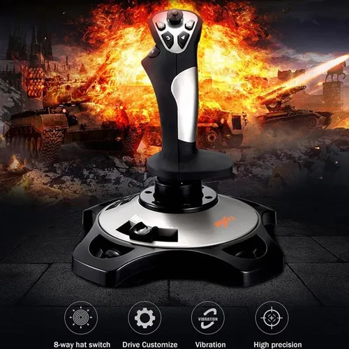 Joystick Para Pc, Controlador De Juego Usb Gaming Flight Sim