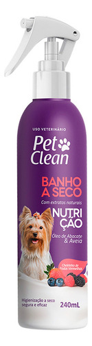 Kit 3 Banho Seco Pet Clean Com Aromas 240ml + Lenço Chalesco