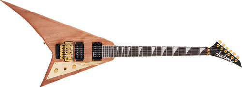 Guitarra elétrica Jackson Js Series Rhoads Mah Js32, material da escala: amaranto, orientação à direita, cor natural