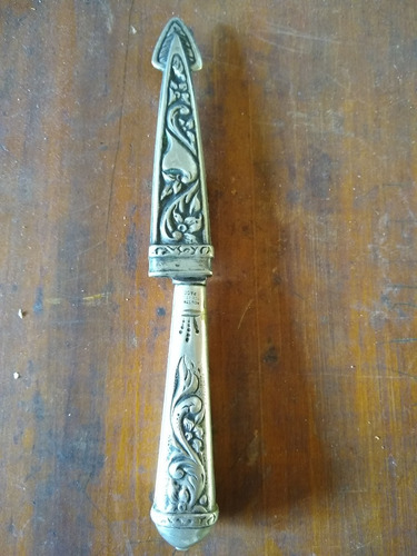 Antiguo Cuchillo Tandilero La Movediza En Alpaca (Usado)