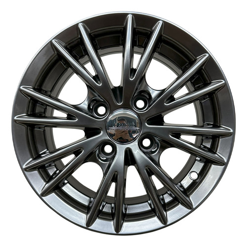 Llanta Deportiva Bk573 R14 4x100 Chevrolet Renault Toyota Vw Hiper Negro