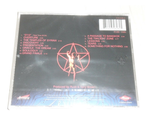 Imagem 2 de 2 de Cd Rush - 2112 1976 (europeu Remaster) Lacrado
