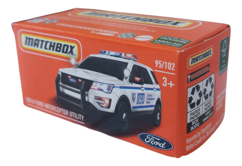 Matchbox 2016 Ford Policía Versión Box