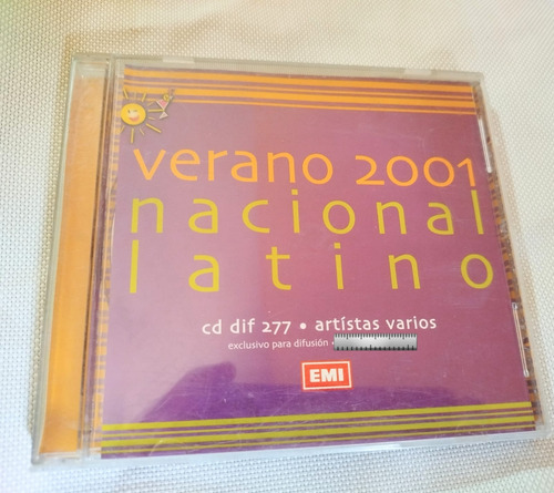 Verano 2001 Nacional Latino. Interpretes Varios (c.d) Estándar (Usado)
