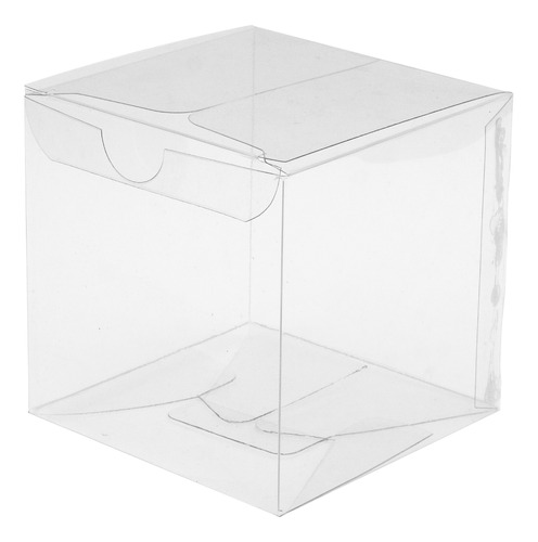 Caja Tipo Cubo 18x10x10cm Transparente  50 Pzas Especial