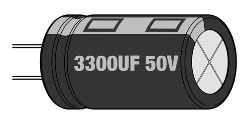 1pz Capacitor Electrolitico 3300uf A 50v