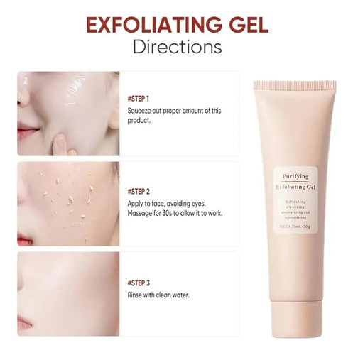 Exfoliante Purificante, Exfoliante Facial 3 Piezas