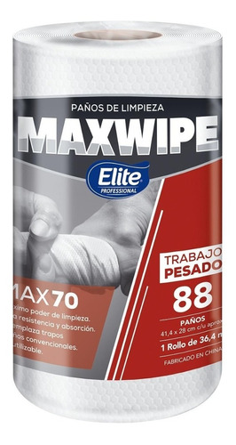 Paños Elite Maxwipe Rollo 88 Paños X 6  - Ip2124