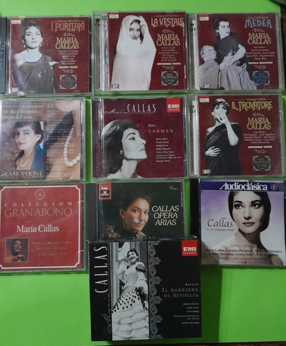 11 Cd Maria Callas Operas Carmen, El Barbero Etc Originale 