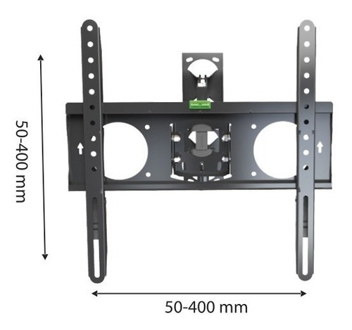 Soporte Tv Lcd Led 26 32 40 43 50 55 60 65 2 Brazos Móvil Horizontal Basculante Vertical 50cm 55kg Vesa Hasta 40cm