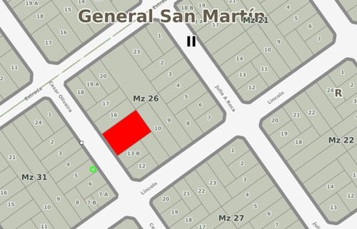 Venta Lote 17,32x26,22 Villa Maipu