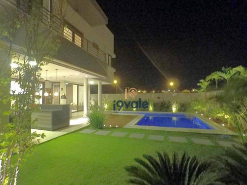 Casa Luxuosa À Venda Condomínio Alphaville 4 Dormitórios, Automatizada, Piscina No Alphaville Sjcampos-sp - Ca1111
