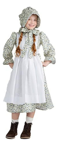 Disfraz De Pionera Para Niñas - Vestido Colonial Para Niños 
