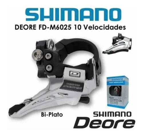Descarrilador Shimano Deore Fd M6025 Bicicleta Mtb 2 10 Vel