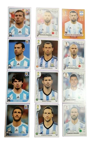 Coleccion De 12 Laminas Panini Jugadores Cracks Argentinos (Usado)