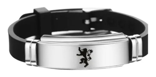 Pulsera De Silicon Acero Pelicula Serie Lobo Leon Dragon