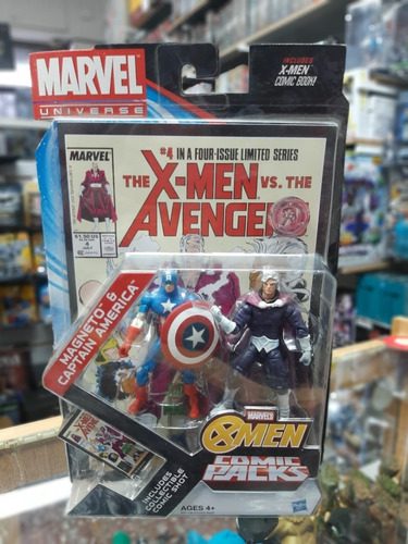 Marvel Universe Comic Pack Magneto & Captain America
