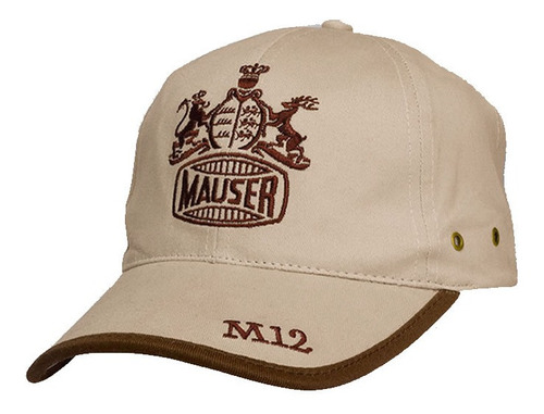 Mauser M 12 Gorra Visera Beige Con Logo Bordado