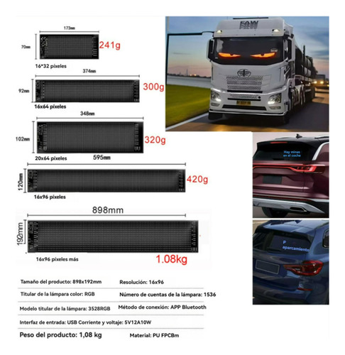 Para Ojos Led Para Carro, Gran Brillo Alto Programable Ojos