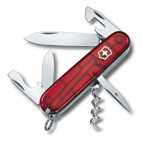 Canivete Suíço Victorinox Spartan Vermelho Translúcido 12f