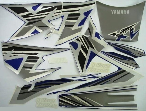 Kit Adesivo Jogo Faixas Yamaha Xt 600 1999 Azul