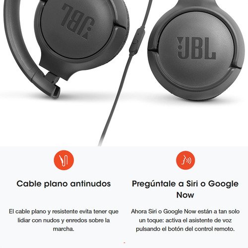 Jbl Tune 500, Audífonos Estéreo 3.5mm, Sonido Pure Bass, Blu