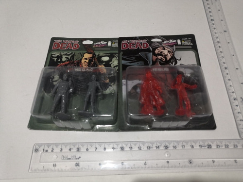 Figuras De Acción The Walking Dead: Negan & Jesús Exclusivas (Usado)