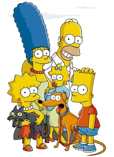 Vinil Decorativo Los Simpsons 03 Calcomanía De Pared.