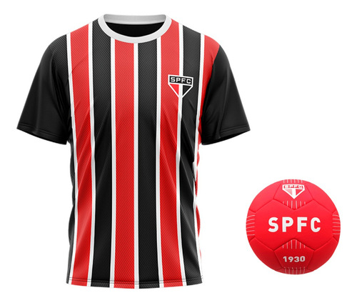 Kit São Paulo Infantil Oficial Camisa Jogo + Bola