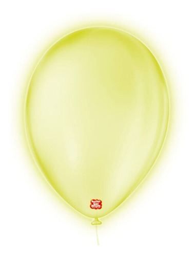 Balões/bexigas Neon São Roque Nº 9 C/25un Cor Amarelo