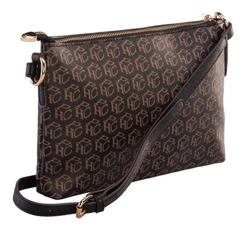 Imagen 3 de 10 de Crossbody Hpc Polo Estampada Con Iniciales De La Marca