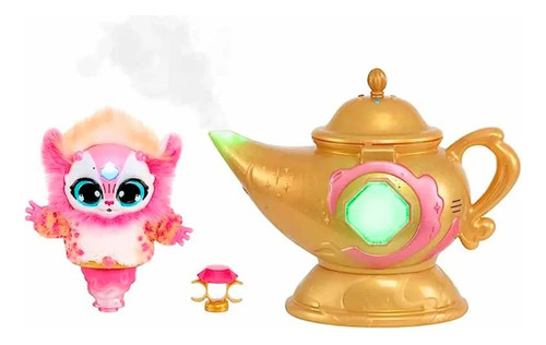 Magic Mixies Lámpara Mágica Con Peluche Rosa Interacti 89778 Rosa
