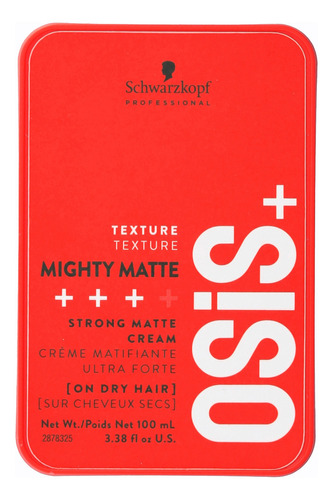 Creme de fixação fosco Schwarzkopf Osis Mighty 85ml