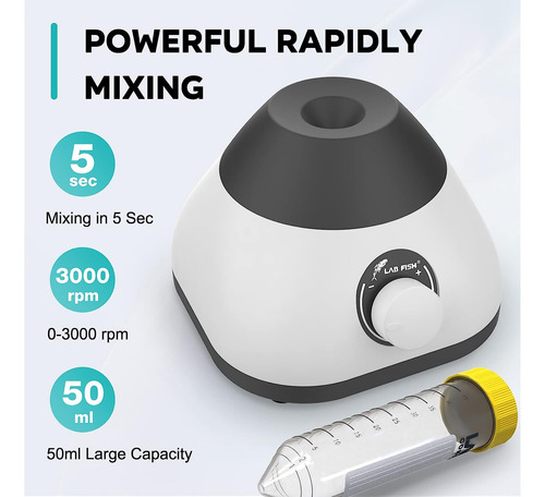 Mini Mezclador De Vortice Lab Fish, Velocidad Variable