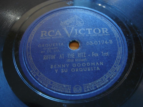 Pasta Benny Goodman Su Orquesta Rca Victor 630174 C56