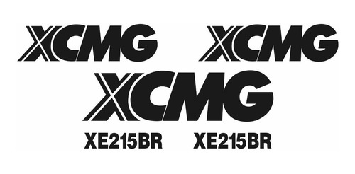 Kit Adesivos Compatível Faixa Escavadeira Xcmg F158