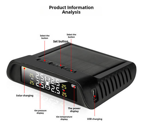 Pantalla A Color Para Tpms De Comercio Exterior