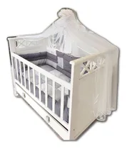 Comprar Cuna Charriot Colecho Baranda Deslizable + Cajón Manija Deco