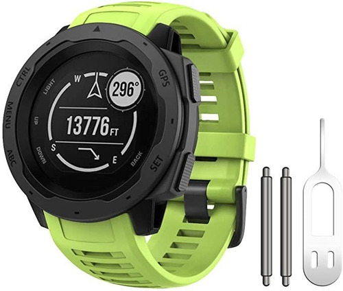 Malla De Silicona Garmin Instinct 2/ Solar/ Tactical Verde