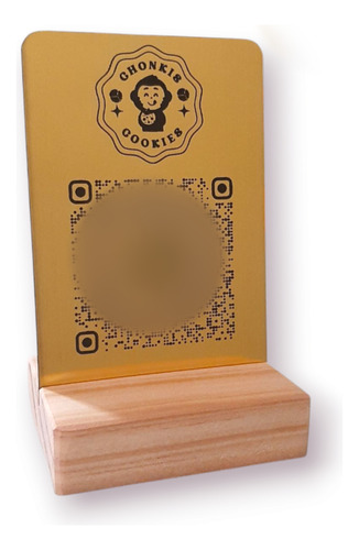 Letrero Código Qr Para Menú, Wifi, Redes Sociales (12 Pzas)