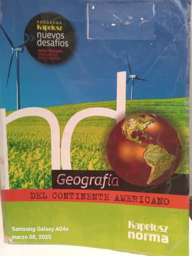 Geografía Del Continente Americano - Kapeluz Nuevos Desafíos (Usado)
