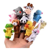 Comprar Set 10 Títeres De Mano Dedo Animales Juguete Teatro Infantil