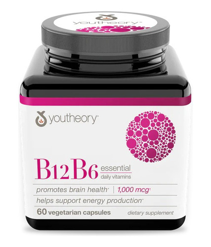 Vitamina B12 B6 Youtheory Capsu - Unidad a $1668