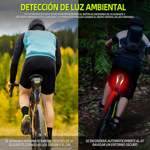 Luz Led Trasera Bicicleta Recargable Usb Proyección Laser Batería De Litio ,recargable Por Usb, Luz De Conducción Al Aire Libre, 4 Modos, Resistente Al Agua Ipx5,