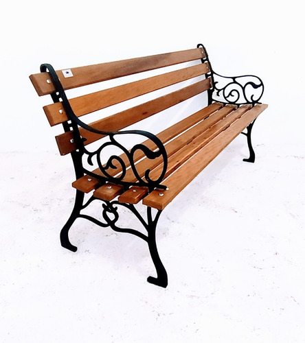 Banco De Jardim Frances 7 Réguas 150 Cm Madeira De Lei
