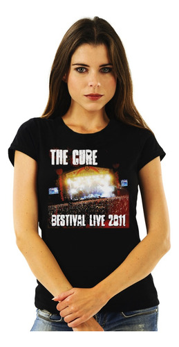 Polera Mujer The Cure Bestival Live 2011 Pop Impresión Direc