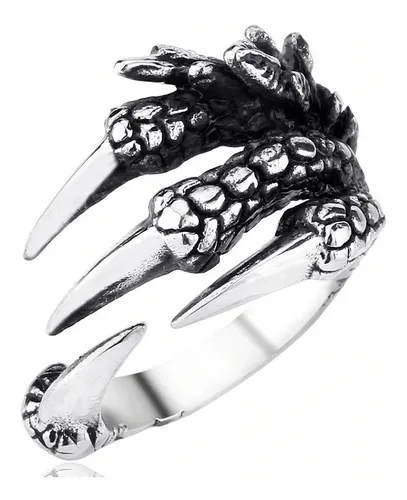 comprar Anillo Garra De Dragon Vikingo Titanio Acero Inoxidable