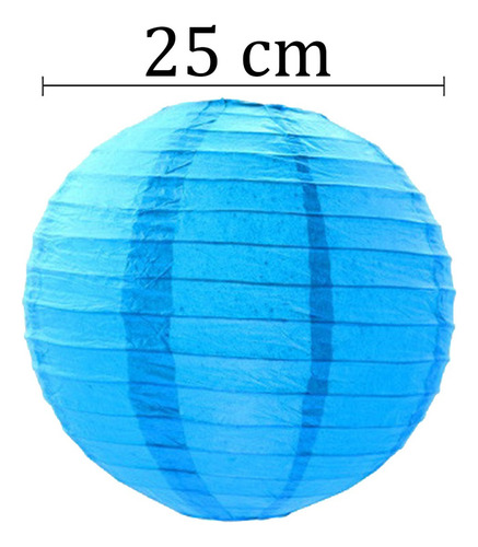 10 Lamparas Chinas Sales Globos De Papel 25 Cm