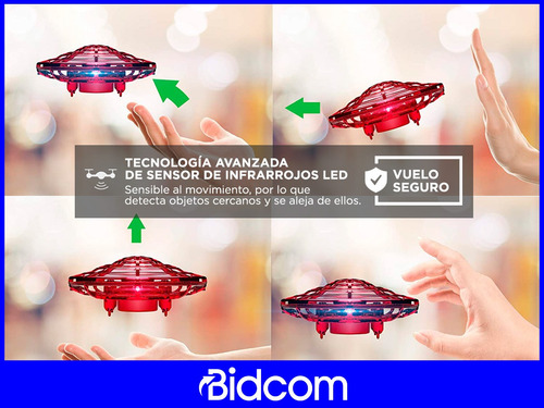 Drone Inducción Levitación Gadnic Mini Control Gestual 360