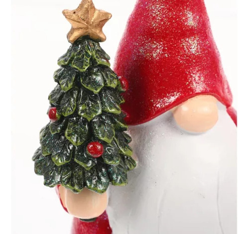 Jj Papá Noel Enano Levanta Decoraciones De Árboles De